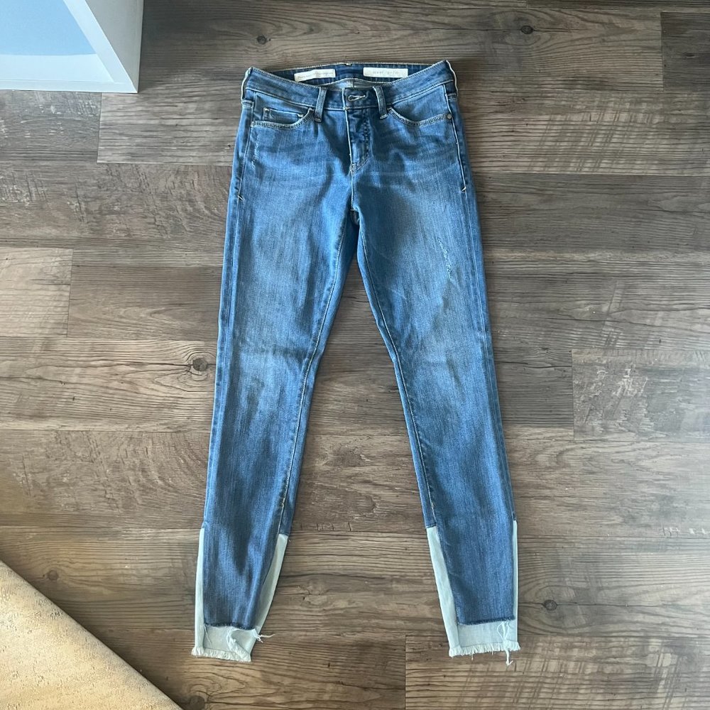 Anthropologie Pilcro and the Letterpress Script Skinny Jeans 27